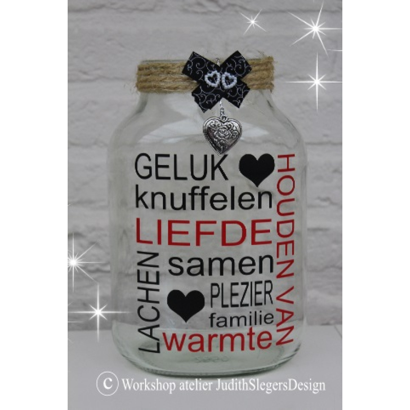 Glaspot Luxe   Geluk